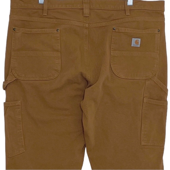 Carhartt Rugged Flex Relaxed Fit Twill Double-Front Pant Carhartt Brown 18 Tall - Picture 4 of 9